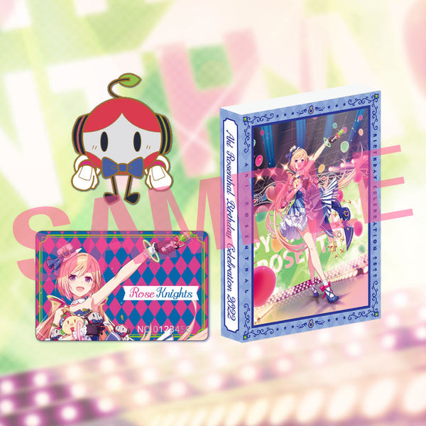 [20220217 - 20220321] "Aki Rosenthal Birthday Celebration 2022" Rose Knight Certificate and Button Badge Box