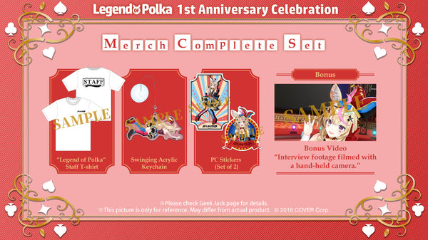 [20220428 - 20220530] "Omaru Polka’s “Legend of Polka” 1st Anniversary Celebration" Merch Complete Set