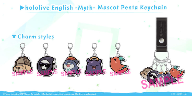 [20210313 - 20210412] "hololive English -Myth- Half-year Anniversary" hololive English -Myth- Mascot Penta Keychain