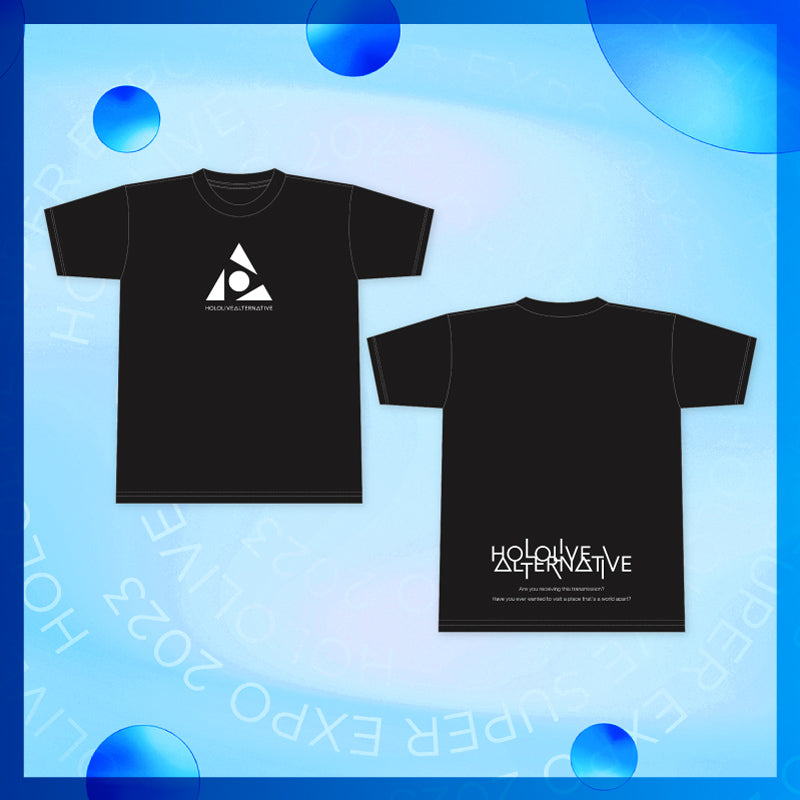 "HOLOLIVE ALTERNATIVE" Logo T-Shirt BLACK