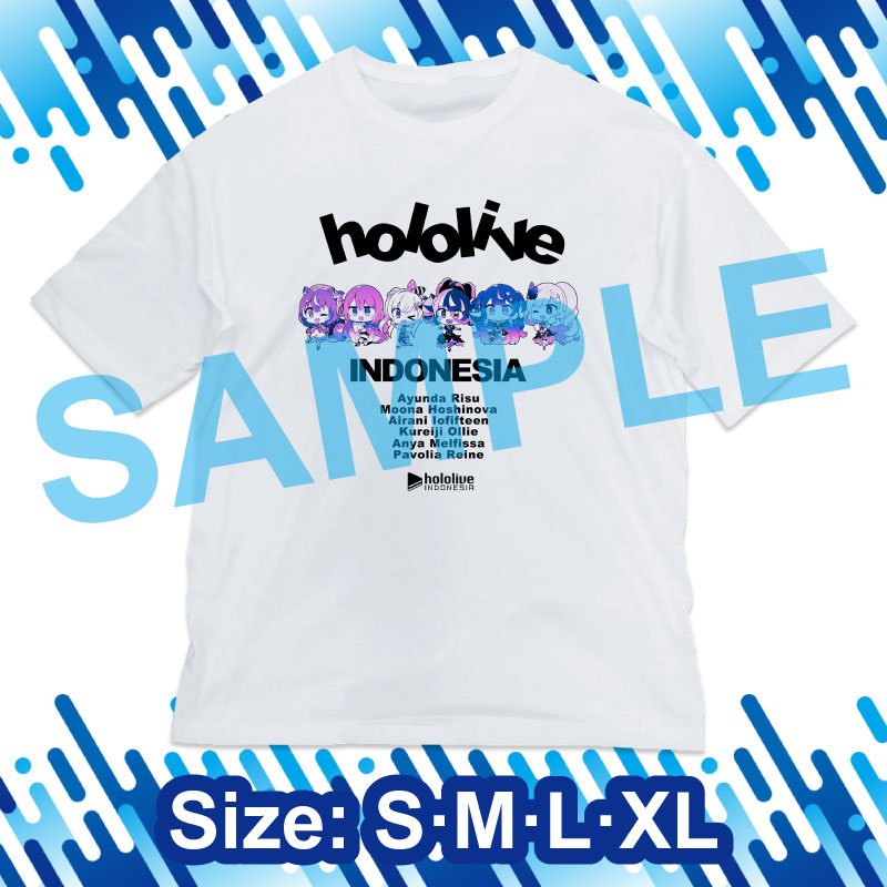 [20210906 - 20210930] "hololive summer festival × atre Akihabara" SUMMER FESTIVAL Loose-fitting Silhouette T-shirt hololive Indonesia
