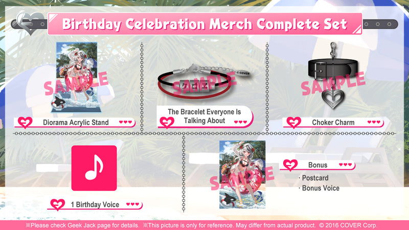 [20220518 - 20220620] "Sakamata Chloe Birthday Celebration 2022" Merch Complete Set