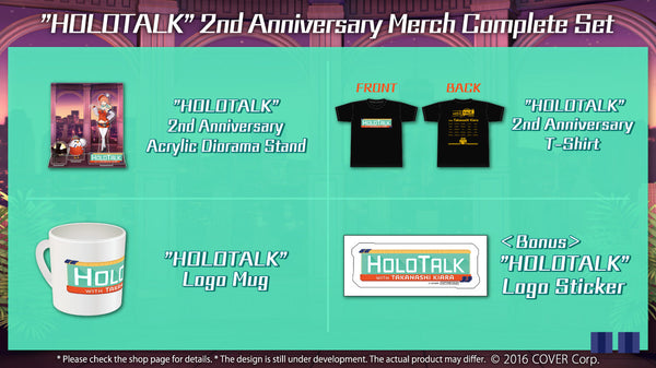 [20221121 - 20221226] "Takanashi Kiara's HOLOTALK 2nd Anniversary Celebration" Merch Complete Set
