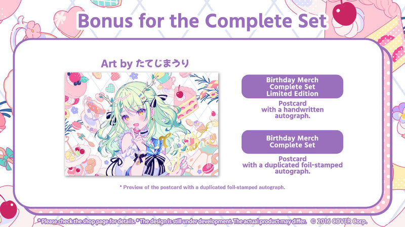 [20230322 - 20230424] [Limited Quantity/Handwritten Bonus] "Ceres Fauna Birthday Celebration 2023" Birthday Merch Complete Set Limited Edition