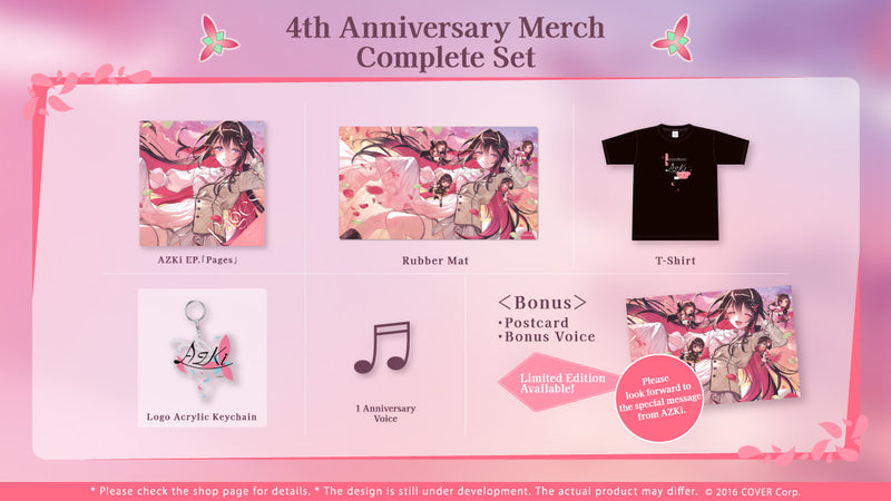 [20221115 - 20221219] [Made to order/Duplicate Autograph] "AZKi 4th Anniversary Celebration" Merch Complete Set