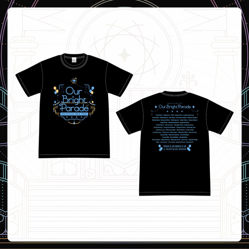 "hololive 4th fes. Our Bright Parade" T-Shirt Black
