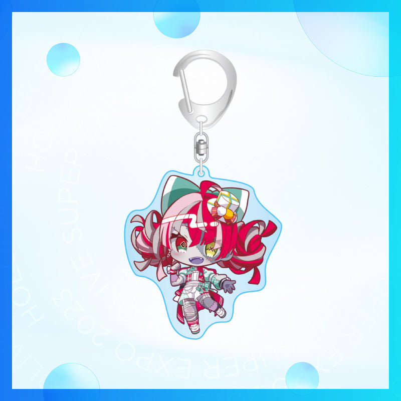 "hololive SUPER EXPO 2023" Chibi Acrylic Keychain Bright Outfit Ver. - hololive Indonesia