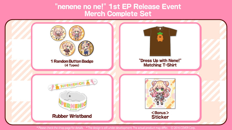 [20230114 - 20230220] "Momosuzu Nene "nenene no ne!" 1st EP Release Event Celebration" Merch Complete Set