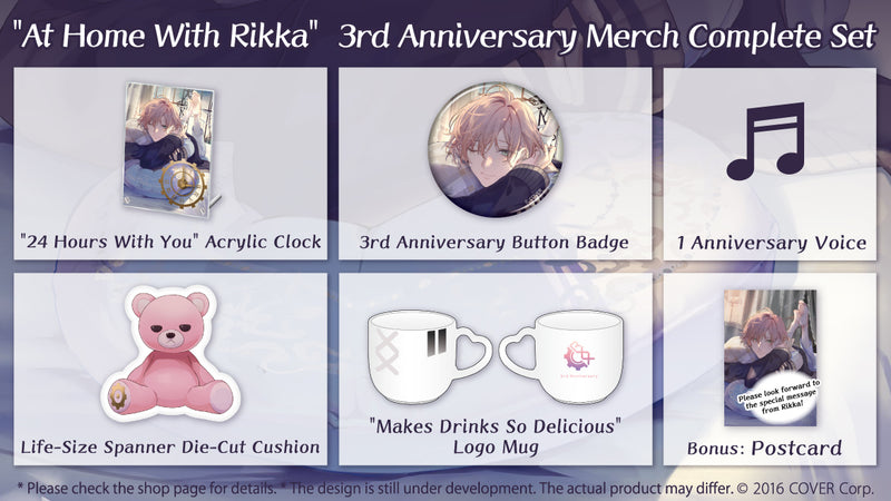 [20221027 - 20221128] "Rikka 3rd Anniversary Celebration" Merch Complete Set